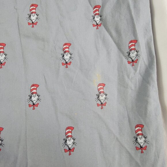Dr Seuss Cat In The Hat Mustache Brigade Mens X Small Gray Long Sleeve Shirt - Picture 6 of 11